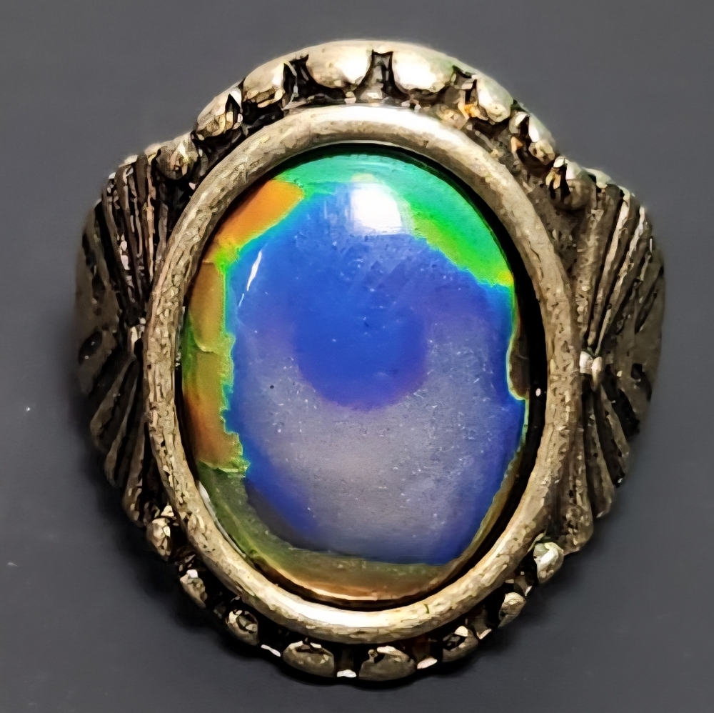 Vintage Mood Ring With Video Proof It Works, US Size 9